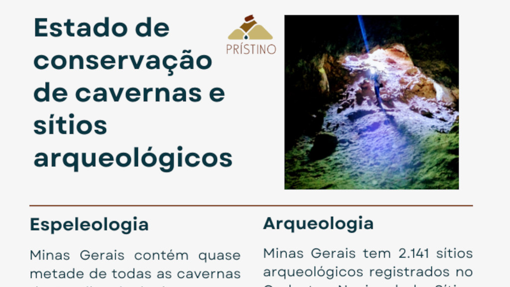 Imagem A mineração e o estado de conservação do patrimônio Espeleo/Arqueológico